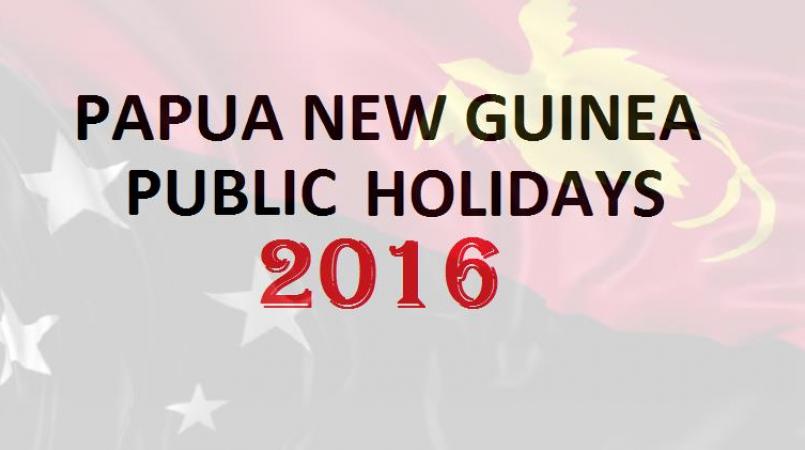 Public Holidays For Year 2016 Loop Png