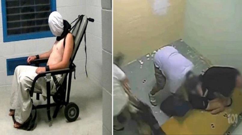 Like Guantanamo Video Shows Child Hooded Strapped To Chair