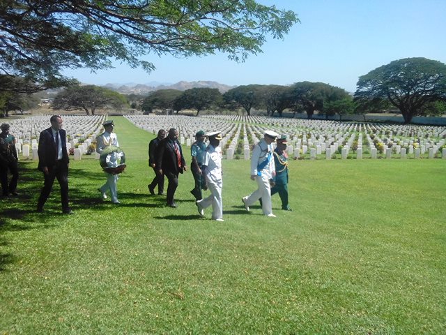 Duke of York Prince Andrew visits Bomana War Cemetery