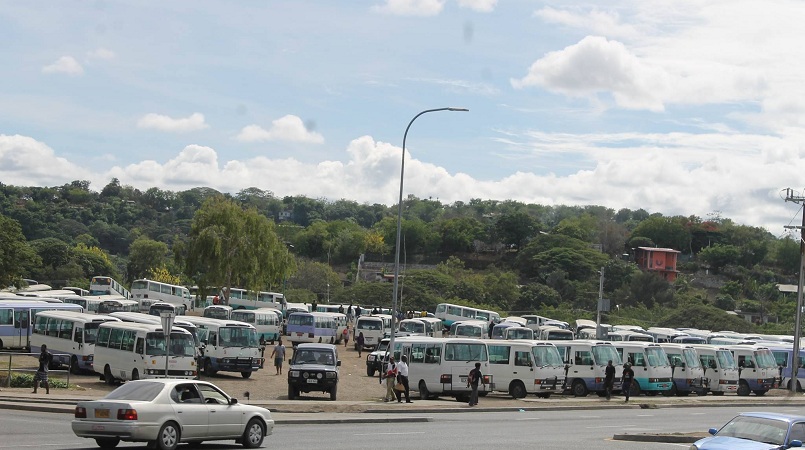 The buses at Unagi Oval, Gordon, Port Moresby