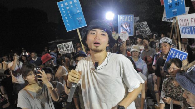 Student leader Aki Okuda has proved adept at mixing serious politics with fashion and style