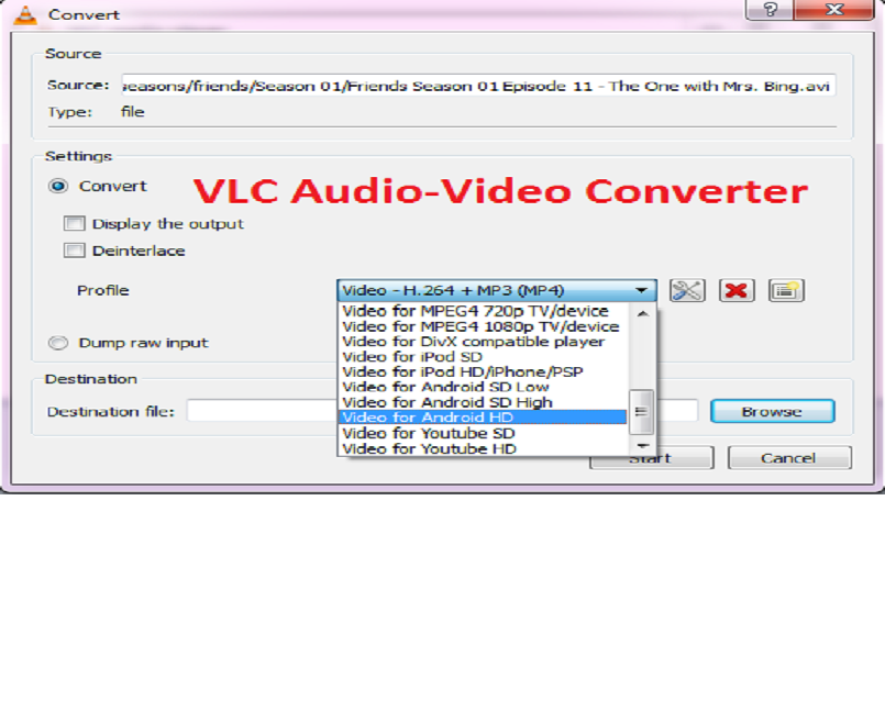 how to convert video files with vlc media player